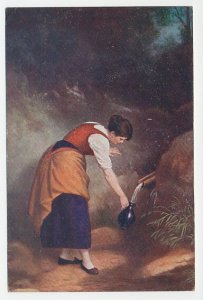 Military Service Mail Austria / Hungary 1918 Fetching water - WWI