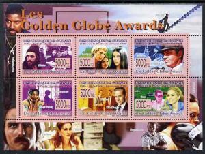 Guinea - Conakry 2009 Golden Globe Awards perf sheetlet c...