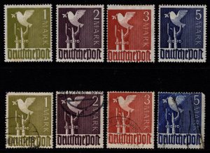 Germany [British/US/Russia Zone] 1947 Dove of Peace, Set [Unused / Used]