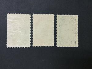 MOMEN: US #614-616 MINT OG NH CHOICE VF/XF+  #25379