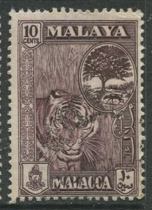 STAMP STATION PERTH Malacca #61 Tree & Mouse Deer Definitive Used 1960