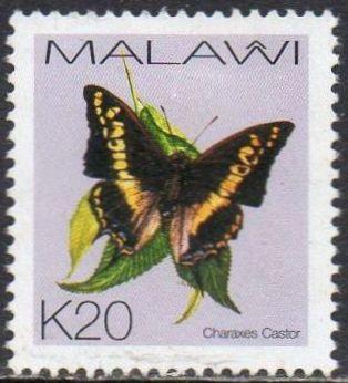 Malawi 2002 20k Charaxes castor (Butterfly) used