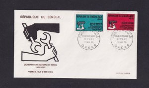 Senegal   #313-314  FDC  1969   ILO anniversary