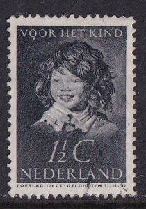 Netherlands  #B98  used  1937  Frans Hals laughing child  1 1/2c