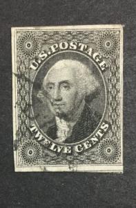 US #17 IMPERF USED $250 LOT #8287