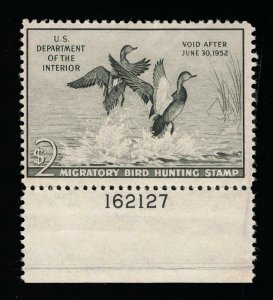 AFFORDABLE GENUINE SCOTT #RW18 MINT OG H 1951 FEDERAL DUCK STAMP PLATE 162127