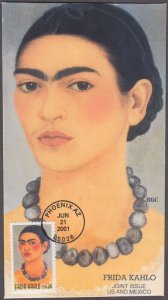 USA # 3509.3 FDC FRIDA KAHLO, FAMOUS MEXICAN ARTIST-BORN to GERMAN JEWISH FATHER