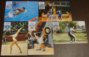 Greece 1991 Mediterranean Games Maximum Card Set