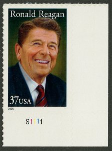 US Sc# 3897 MNH : : Single with Plate Number on Selvage, S1111