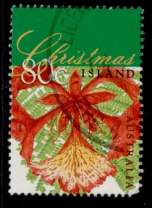 AUSTRALIA - Christmas Island QEII SG464,  1998 80c flame tree, FINE USED.