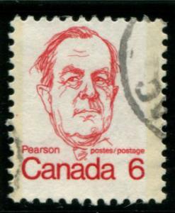 591 Canada 6c Pearson, used