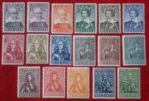 CURACAO 1934 Tercentenary of the colony MH Scott# 110-126