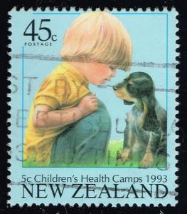 New Zealand #B143 Boy with Puppy; Used (1.00)