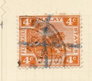 Malaya 1923-34 Early Issue Fine Used 4c. 027249