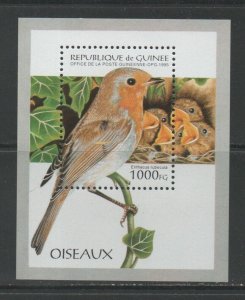 Thematic Stamps Animals - GUINEA REP 1995 BIRDS MS mint