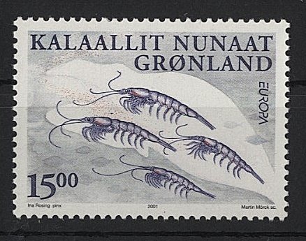 Greenland Grönland Scott #386 Europa Krill by Martin Morck MNH