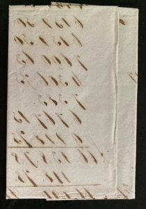 1837 Vienna Austria Stampless Letter Cover To Genova Italy