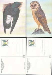 ST THOMAS & Prince Is 1983 BIRDS Wildlife Cards Maxi Unused (22 Items) [D328]