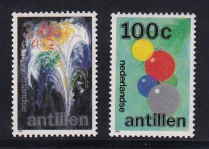 Netherlands Antilles #620-621(a)  MNH 1989 Christmas and new year without labels