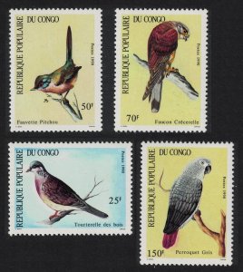 Congo Birds Warbler Parrot Kestrel Dove 4v 1990 MNH SG#1186-1189