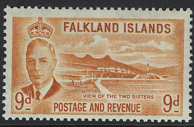 Falkland Islands Scott 114  MNH! Sister Mountains!