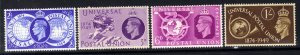 GB 1949 KGV1 Set UPU Postal Union MM SG 499 - 502 ( B695  )