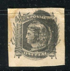 USA; 1880s-90s early classic fine used Postal Stationary Piece