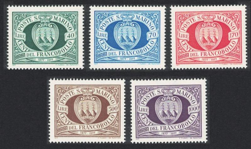 San Marino San Marino Postage Stamps 5v 1977 MNH SG#1077-1081