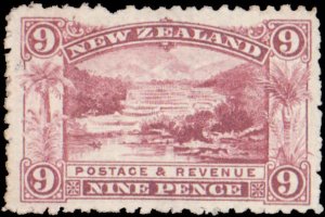 New Zealand #117, Incomplete Set, 1903-1907, Hinged