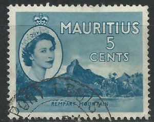 Mauritius 1953 - 5c Elizabeth II - SG296 used