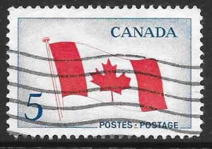 Canada 439i: 5c Canadian National Flag, used, F-VF