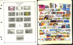 Guernsey Stamp Collection on 22 Scott International Pages 1969-1986 (BB)