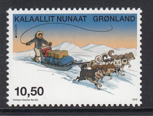Greenland MNH 2013 10.50k Mail by dogsled - EUROPA