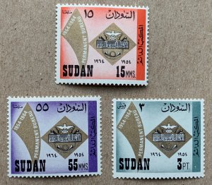 Sudan 1964  Arab Postal Union, MNH. Scott 173-175, CV $1.50