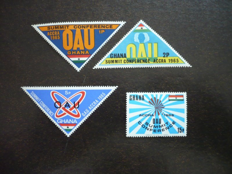 Stamps - Ghana - Scott# 227-229,231 - Mint Hinged Part Set of 4 Stamps