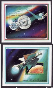 Grenada-Sc#2004-2005-two unused NH sheets-Space-Exploration