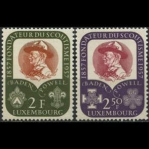 LUXEMBOURG 1956 - Scott# 324-5 Scouts Set of 2 LH