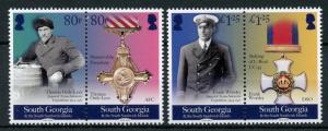 South Georgia & Sandwich Isl 2018 MNH WW1 WWI Shackleton Medals 4v Set Stamps