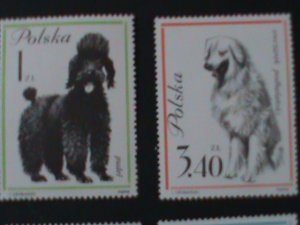 POLAND-1963-SC#1115-23 WORLD FAMOUS LOVELY DOGS- MNH VF COMPLETE SET RARE