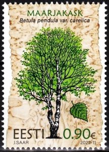 ESTONIA 2022-10 FLORA Plants Tree: The Curly Birch, MNH