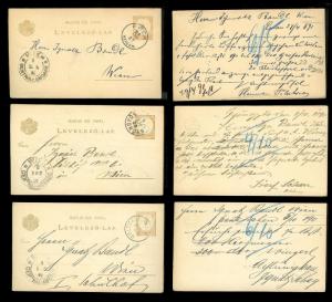 HUNGARY (60) Early Postal Cards All postally cancelled & used c1890s