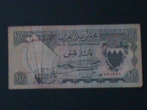 ​BAHRAIN- STATE CURRENCY BOARD-$100 FILS-CIRCULATED-V- BAHRAIN 1ST CURRENCY