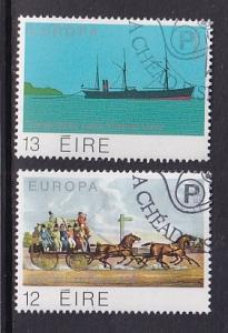 Ireland   #463-464  cancelled  1979 Europa postal history  long car  steamer