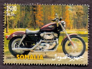 Somalia 2003 Motorcycle HARLEY DAVIDSON Transport 2500s MNH (#52)