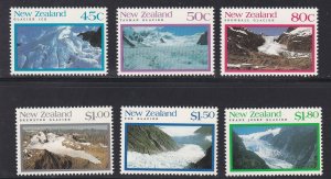 New Zealand # 1104-1109, Glaciers,. Mint NH, 1/2 Cat