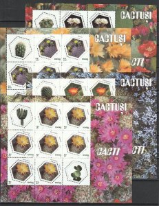 Romania STAMPS 2023 CACTUS PLANTS FLOWERS MNH POST SHEETS