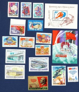 RUSSIA   # 4852 // 4899  mixed used and unused lot from 1980=1981 - TWO SCANS
