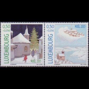 LUXEMBOURG 2003 - Scott# B435 Christmas Set of 2 NH