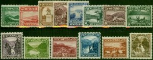 Newfoundland 1923-24 Set of 14 SG149-162 Fine & Fresh MM