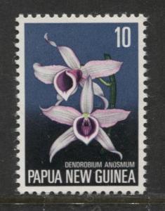 Papua New Guinea - Scott 403 - Flowers -1974 - MNH - Single 10c Stamp